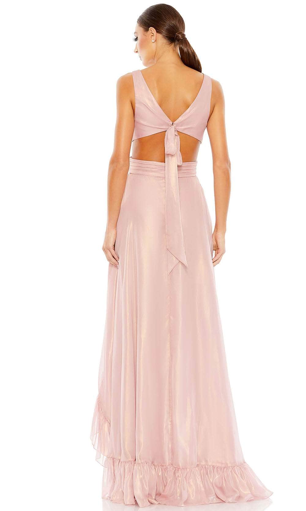 Formal Women's Dresses/ A-line Pleats Ruffled Sleeveless Formal Dress High - Low Hem Prom Dress/ Prom Dress In Store